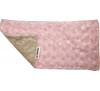 Mocha Minky Dot/Baby Pink Swirl Burp Cloth